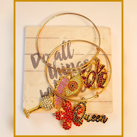 Gold Bangle Set - Picture 2 of 4